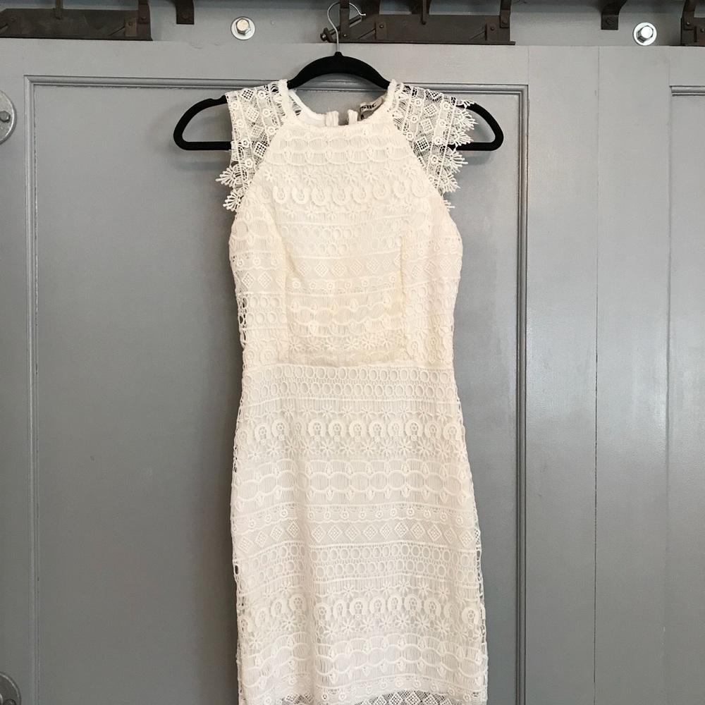 White lace dress
